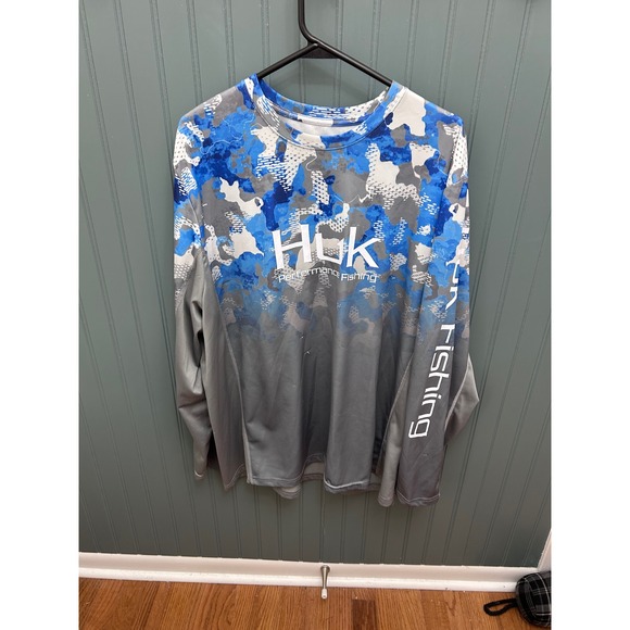 HUK Performance Fishing Long Sleeve Shirt XL Mens Lot Of 4 Camo - Picture 10 of 16